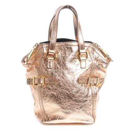 Saint Laurent Metallic Leather Mini Downtown Tote Gold 1 of 8