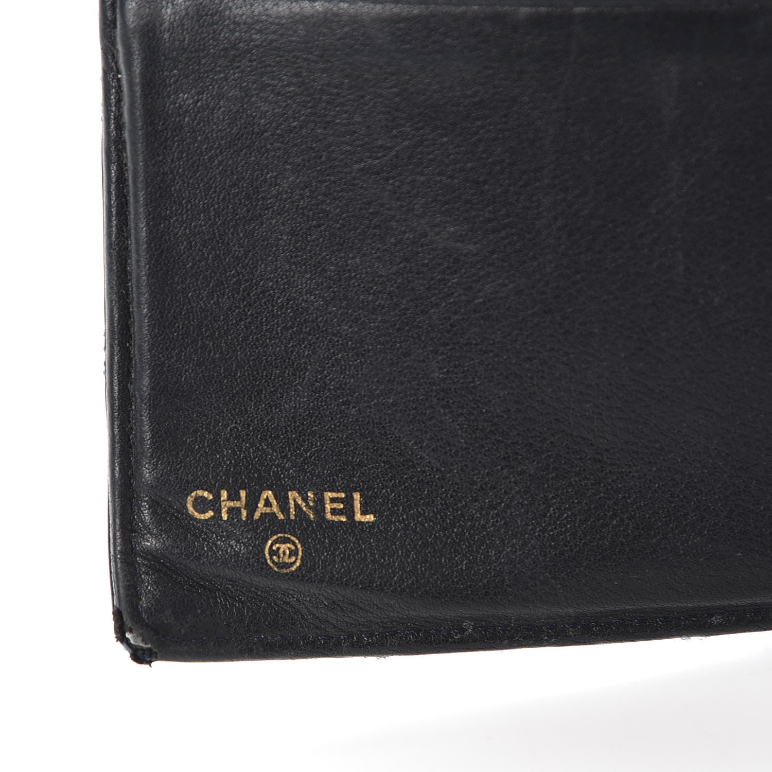 Chanel Lambskin Diamond Stitched French Wallet Black 7 of 9