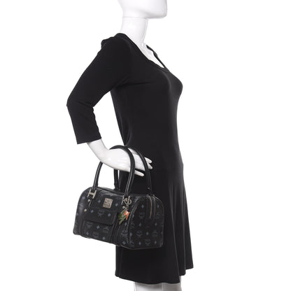 MCM Visetos Small Boston Bag Black 2 of 10
