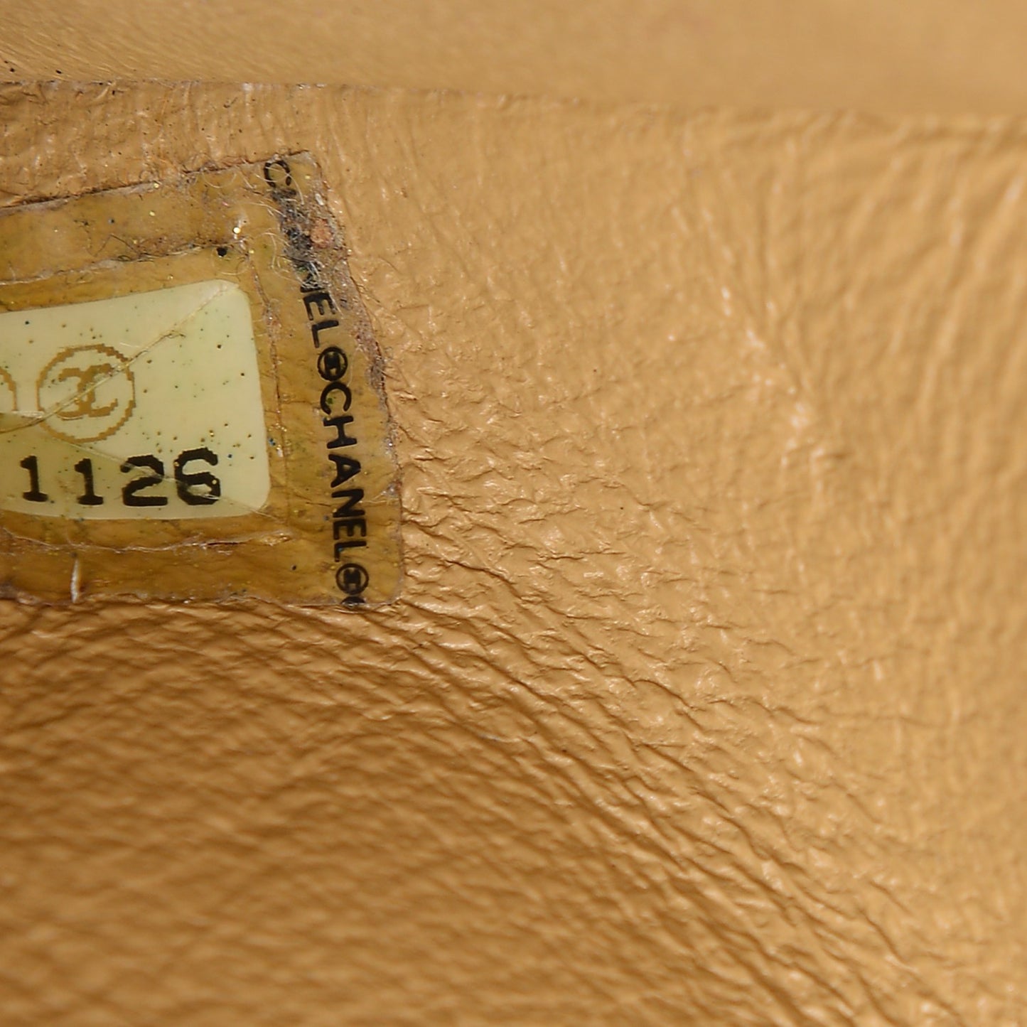 Lambskin East West Chocolate Bar Flap Beige
