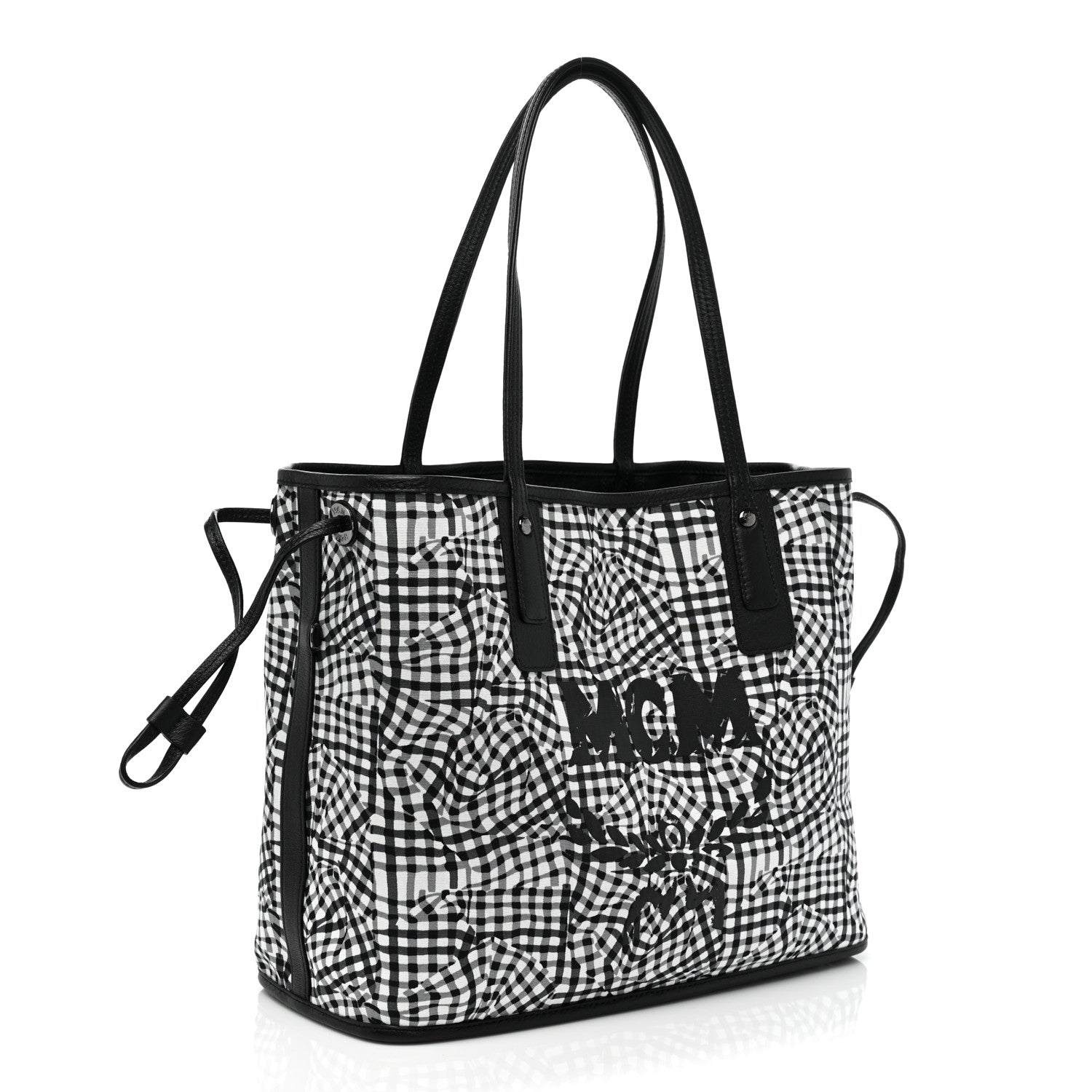 MCM Visetos Medium Liz Reversible Shopper Tote Black 5 of 12
