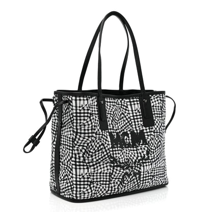 MCM Visetos Medium Liz Reversible Shopper Tote Black 5 of 12