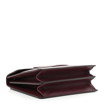 Salvatore Ferragamo Calfskin Thalia Flap Shoulder Bag Wine 4 of 11