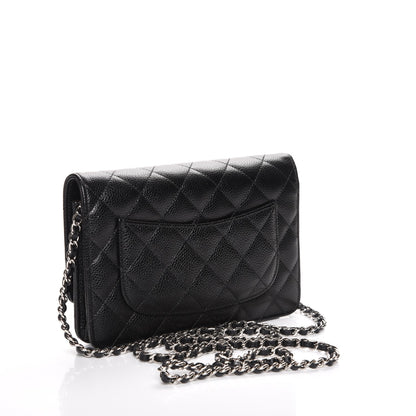 Chanel Caviar Quilted Wallet On Chain WOC Black 3 of 9