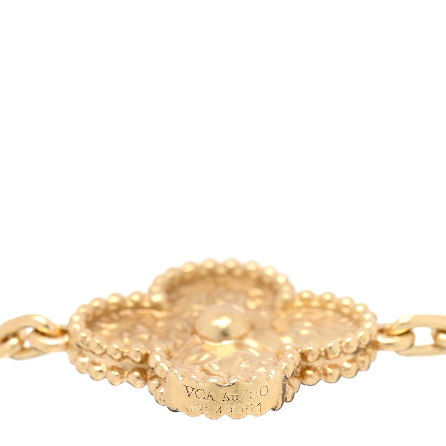 18K Yellow Gold 5 Motifs Vintage Alhambra Bracelet