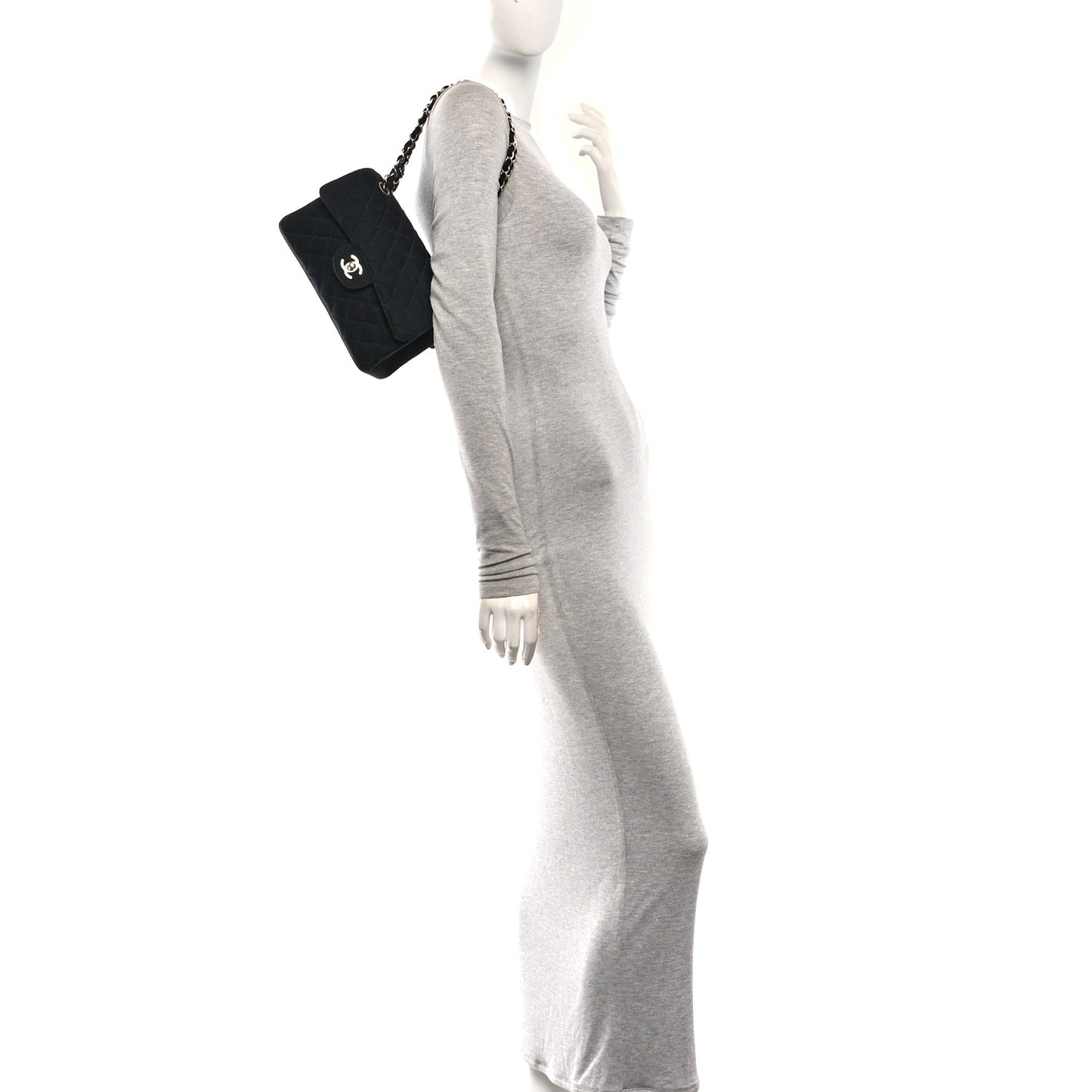 Jersey Double Sided Jumbo Flap Black