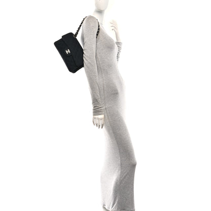 Chanel Jersey Double Sided Jumbo Flap Black 2 of 11