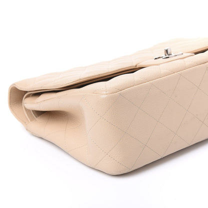 Chanel Caviar Quilted Jumbo Double Flap Beige Clair 5 of 10
