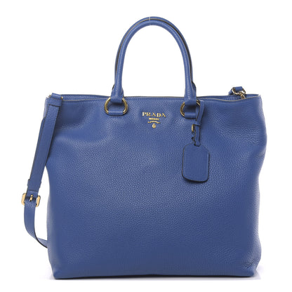 Prada Vitello Phenix Tote Azzurro 1 of 11