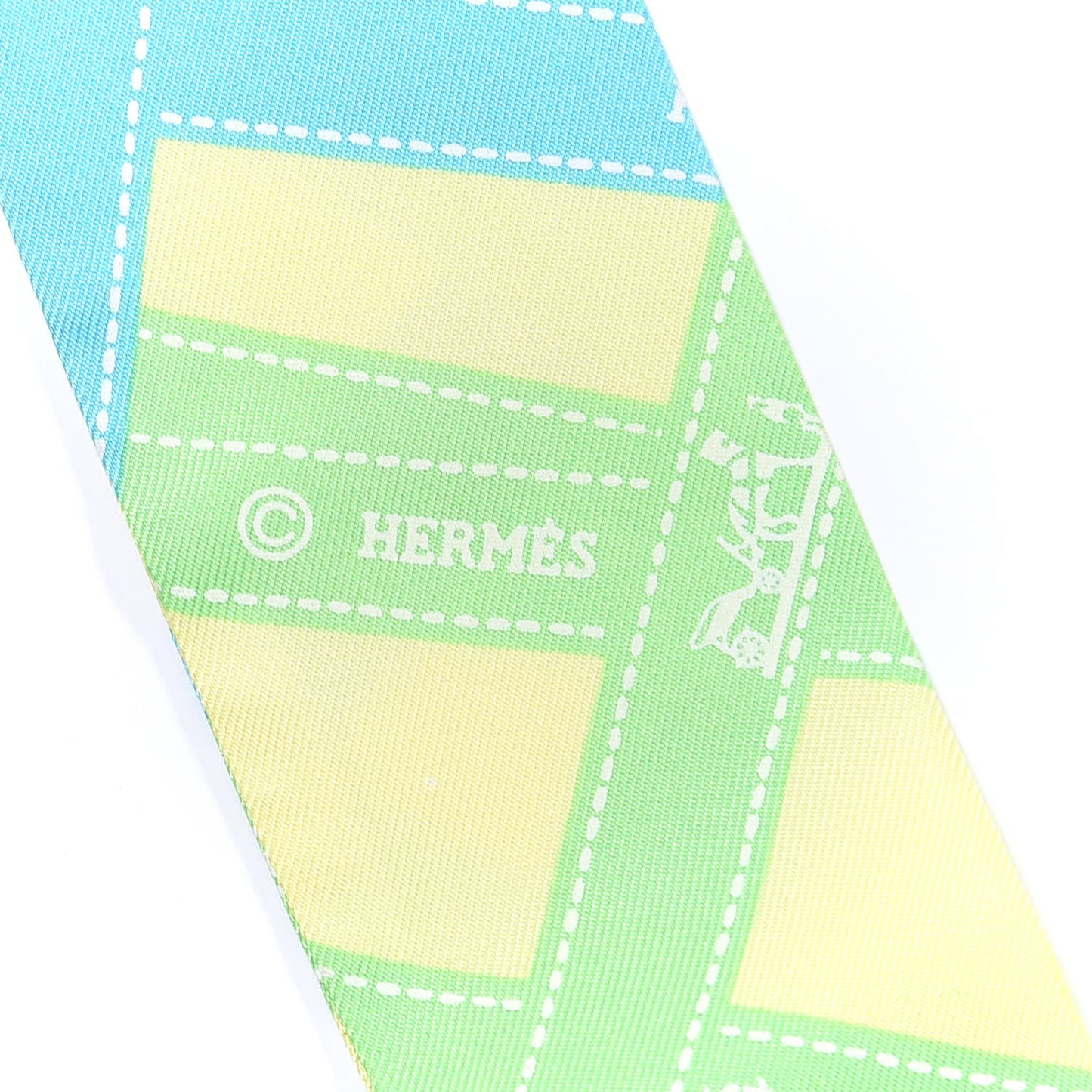 Silk Bolduc Twilly Citron Vert Vif Turquoise