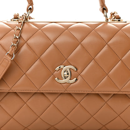Chanel Lambskin Quilted Medium Trendy CC Flap Dual Handle Bag Beige 7 of 13