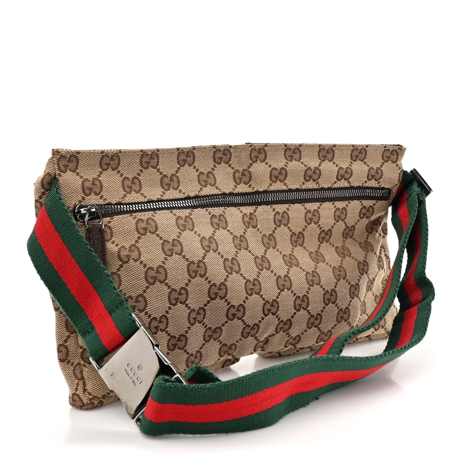 Gucci Monogram Web Belt Bag Dark Brown 3 of 12