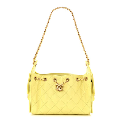 Chanel Caviar Quilted Mini Chanel 25 Handbag Light Yellow 1 of 10