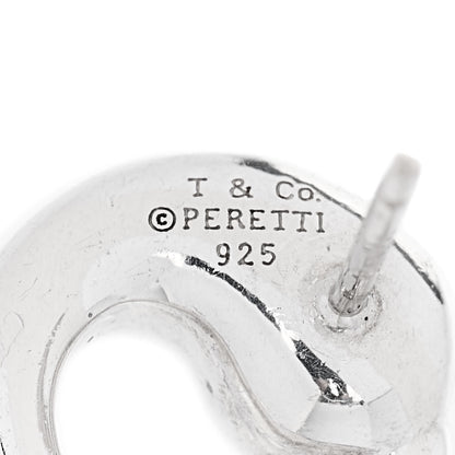 Tiffany Sterling Silver 11mm Elsa Peretti Eternal Circle Earrings 3 of 4