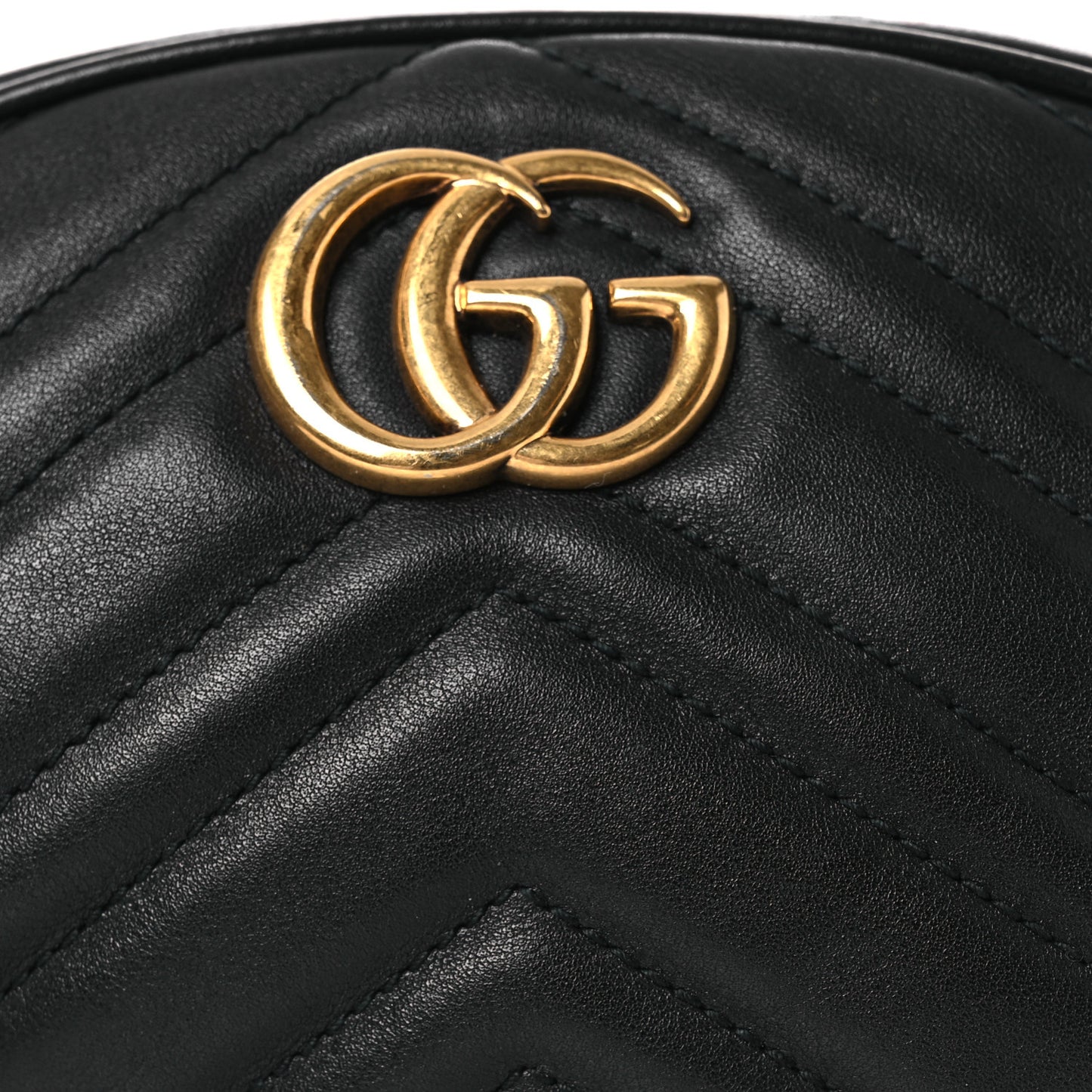 Calfskin Matelasse GG Marmont Belt Bag 105 42 Black
