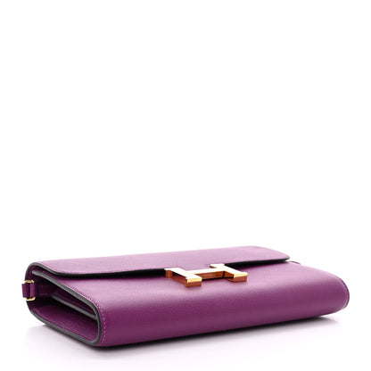 Hermes Evercolor Constance Wallet To Go Anemone 4 of 10