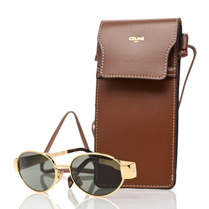 Celine Metal Triomphe 01 Sunglasses CL40235U Gold Green 7 of 7