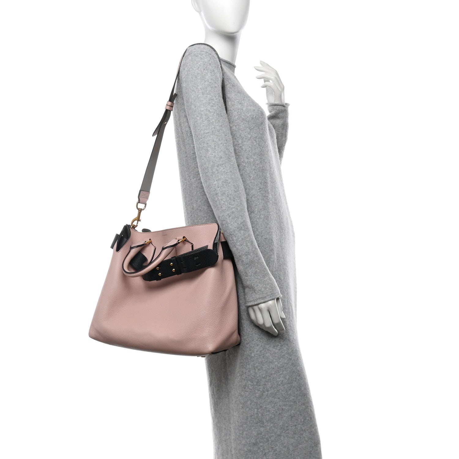 Burberry Marais Calfskin Medium Belt Bag Pale Ash Rose 2 of 16