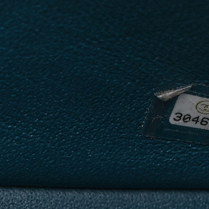 Chanel Lambskin Quilted Mini Rectangular Flap Dark Blue 7 of 10