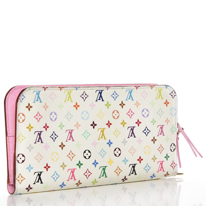 Louis Vuitton Monogram Multicolor Insolite Wallet White Litchi 3 of 8
