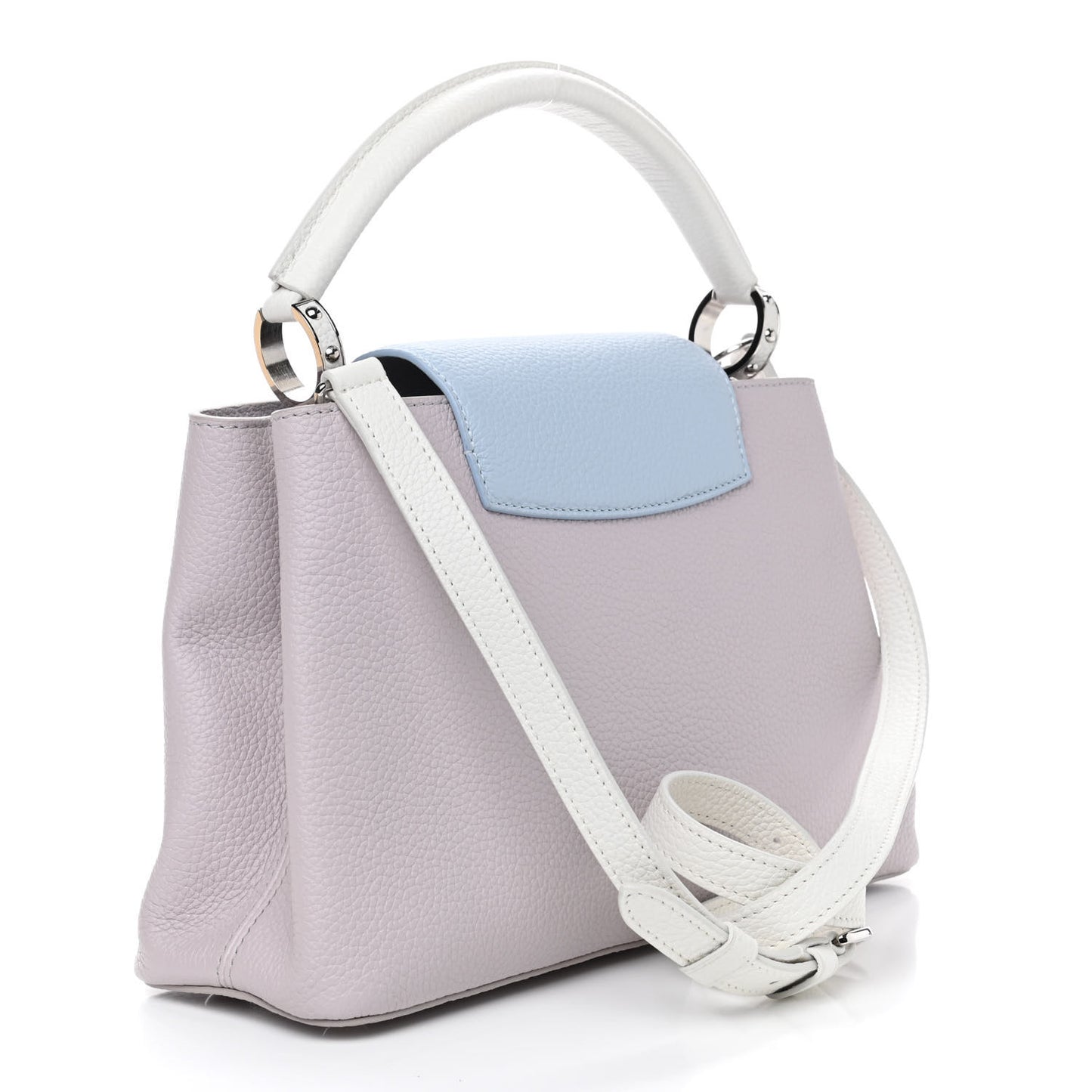Taurillon Capucines PM Brume Olympe Blue White