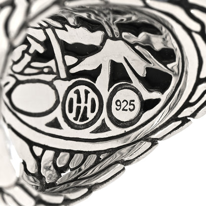 John Hardy Sterling Silver Palu Hammered Saddle Ring 54 7 4 of 4