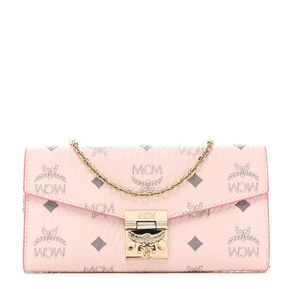 MCM Visetos Large Patricia Wallet On Chain Soft Pink 1 of 10
