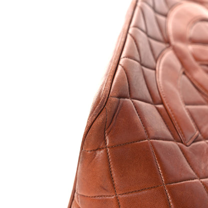 Chanel Lambskin Quilted Medallion Tote Brown 9 of 26