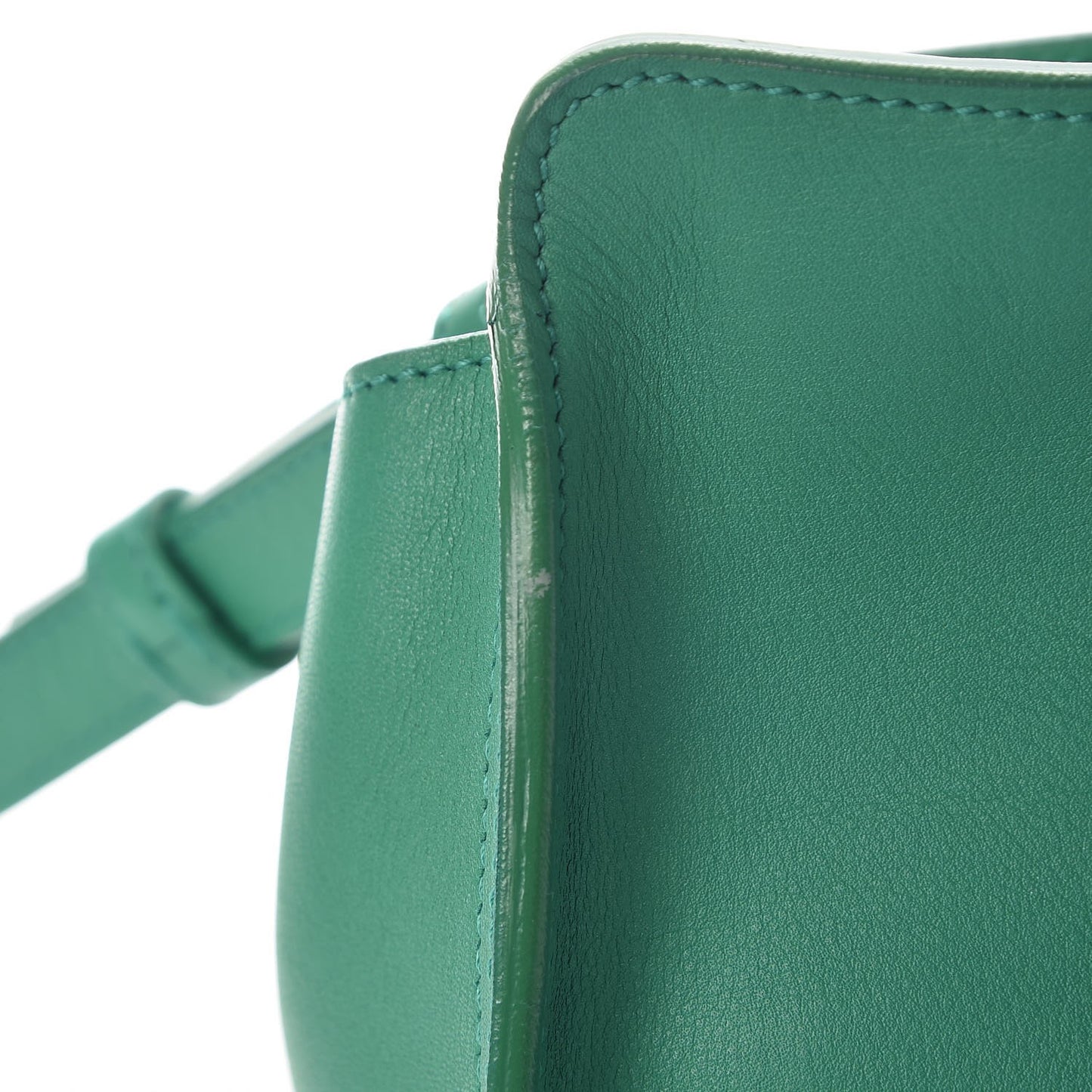 Calfskin Small Classic Y Cabas Green