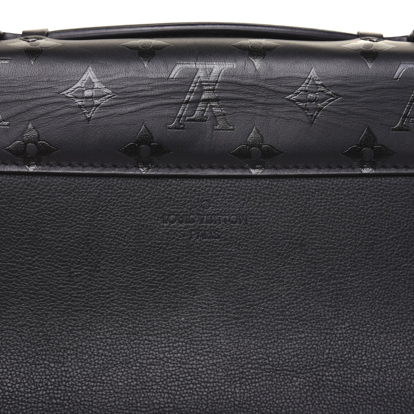 Monogram Cuir Plume Ecume Very Chain Bag Black