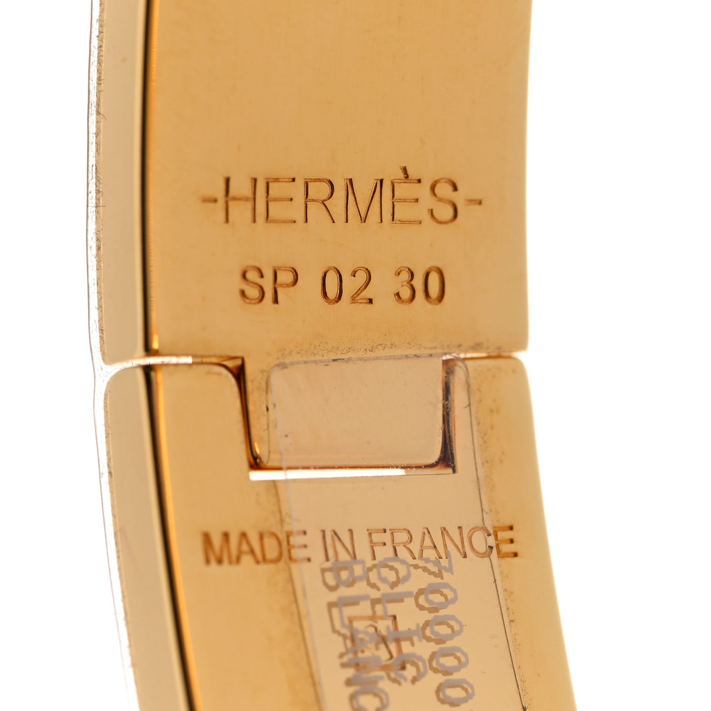 Enamel Narrow Clic Clac H Bracelet PM White