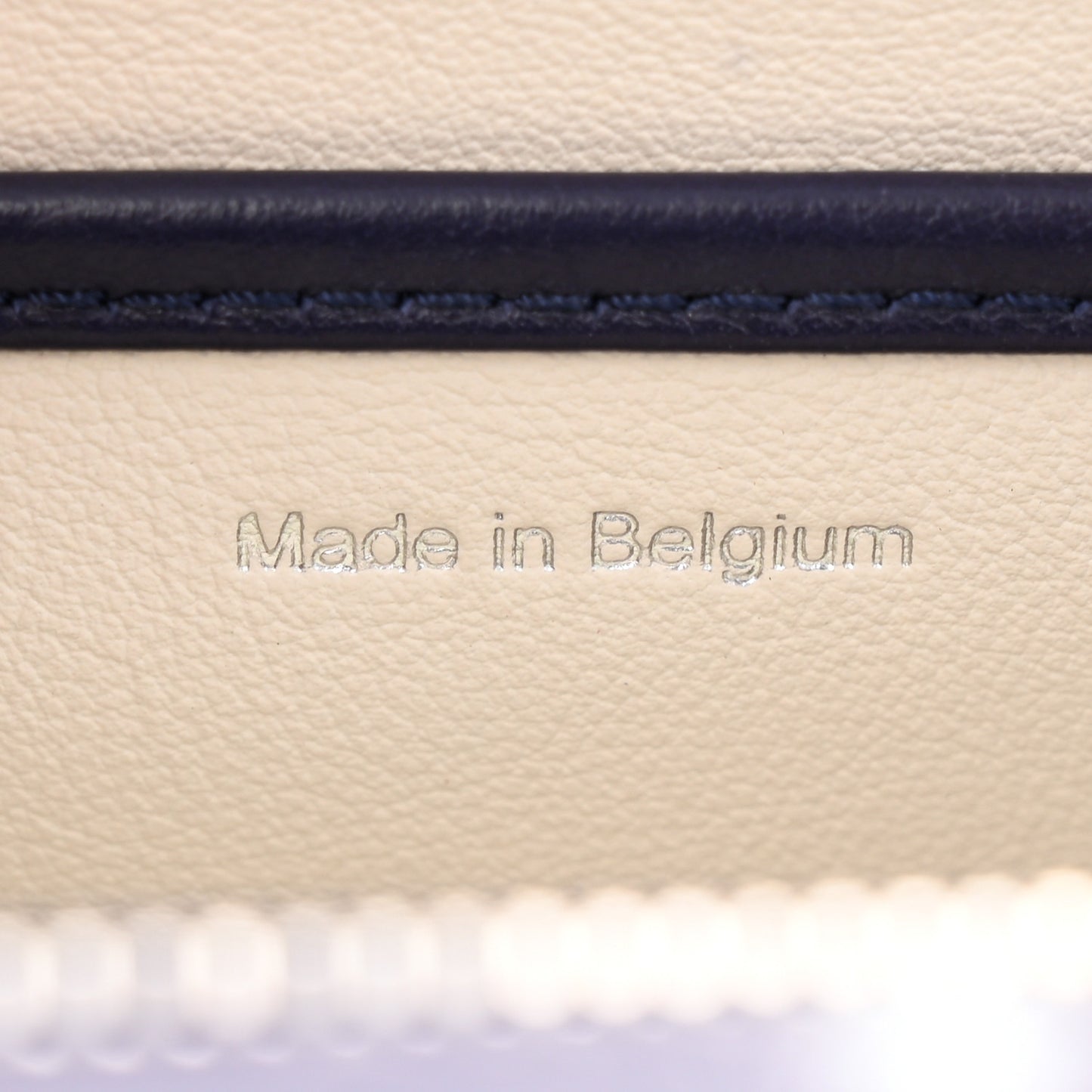 Box Calfskin Ink Blot MM Tempete Satchel Ivory Blue