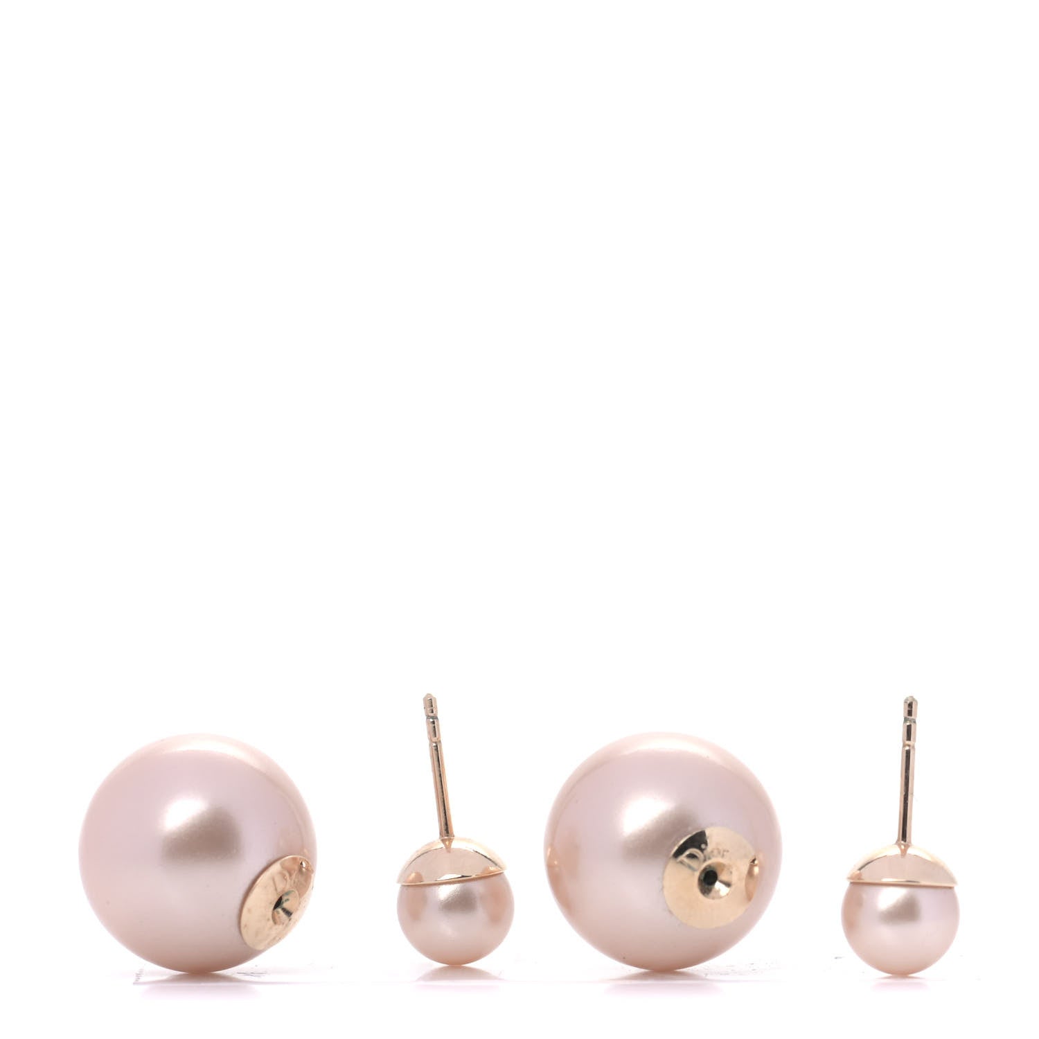Christian Dior Pearl Mise En Dior Tribal Earrings Pink 3 of 4