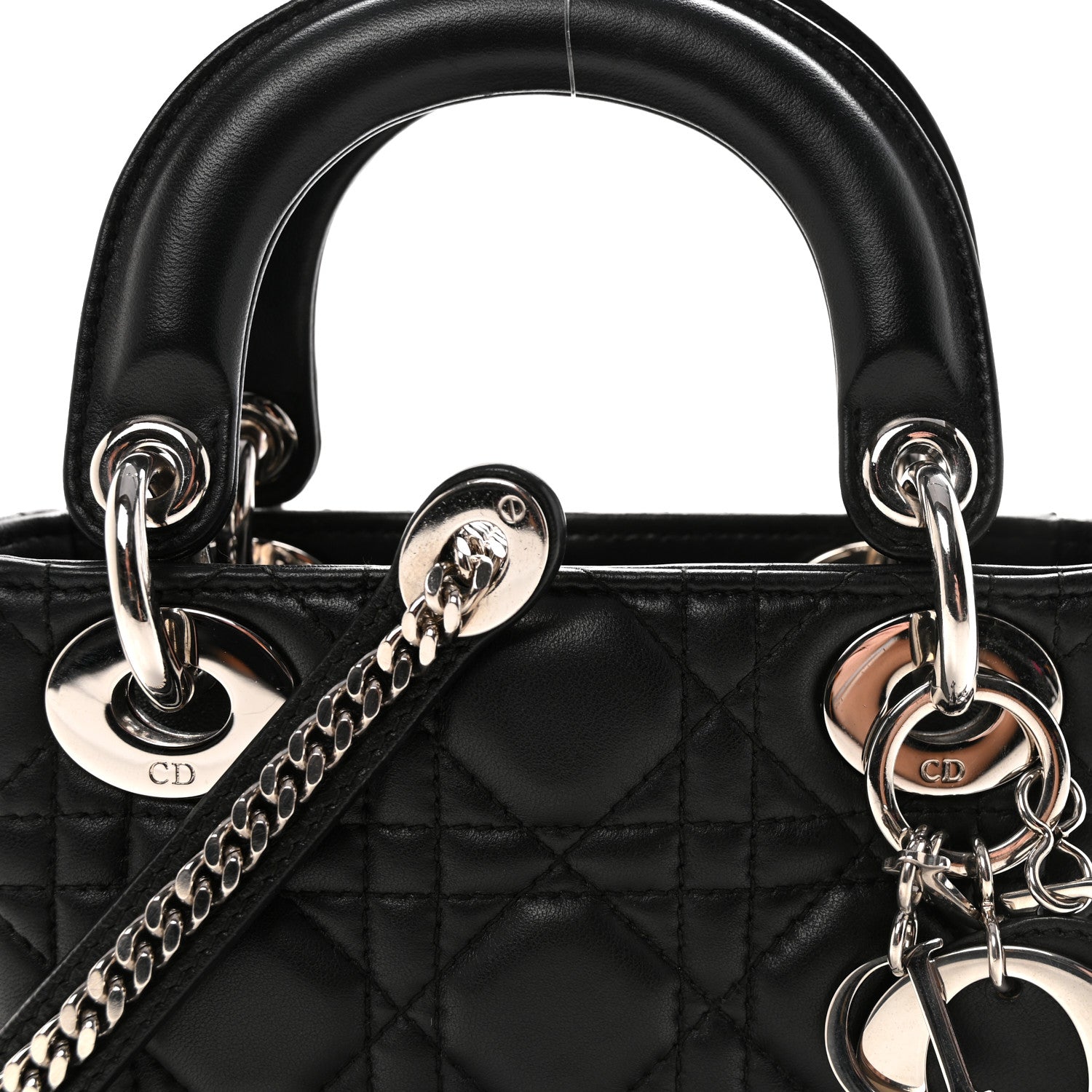 Christian Dior Lambskin Cannage Mini Lady Dior Black 1876130