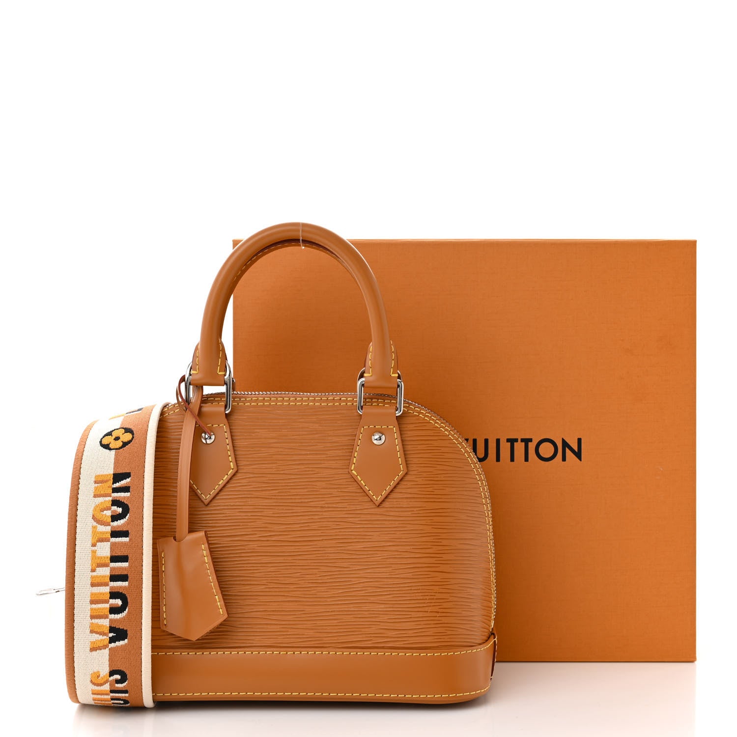Louis Vuitton Epi Jacquard Alma BB Honey Gold 10 of 10