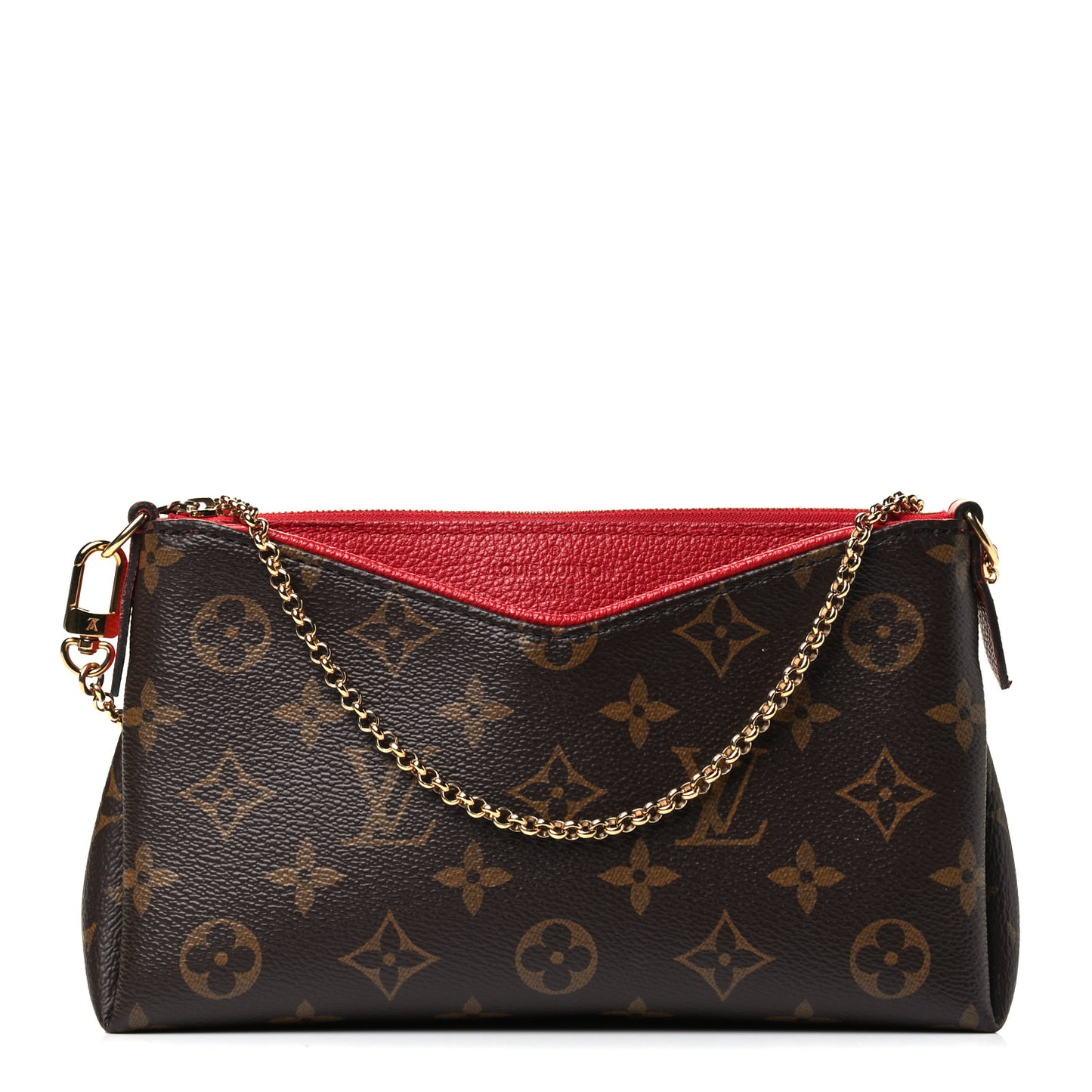 Monogram Pallas Clutch Cherry