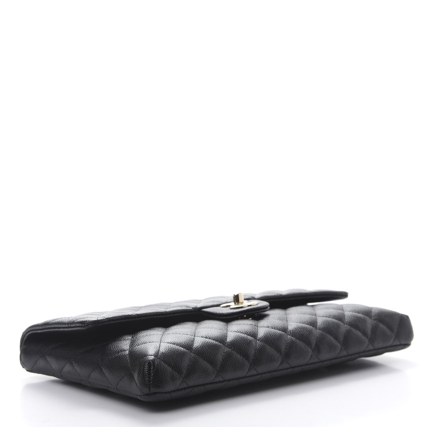 Chanel Caviar Quilted Flap Clutch Black 4 of 9