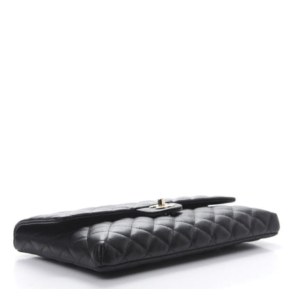 Chanel Caviar Quilted Flap Clutch Black 4 of 9