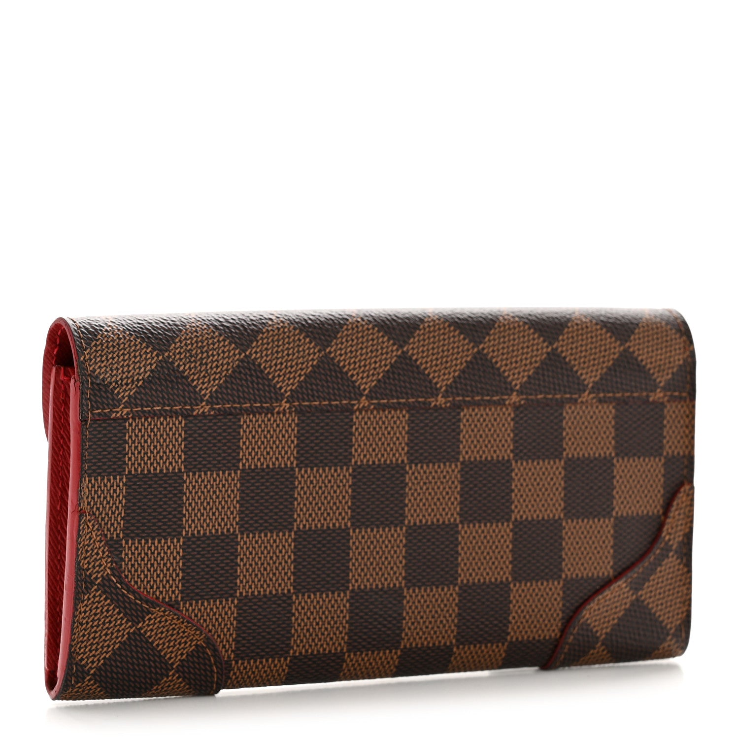 Louis Vuitton Damier Ebene Caissa Wallet Cherry 3 of 11