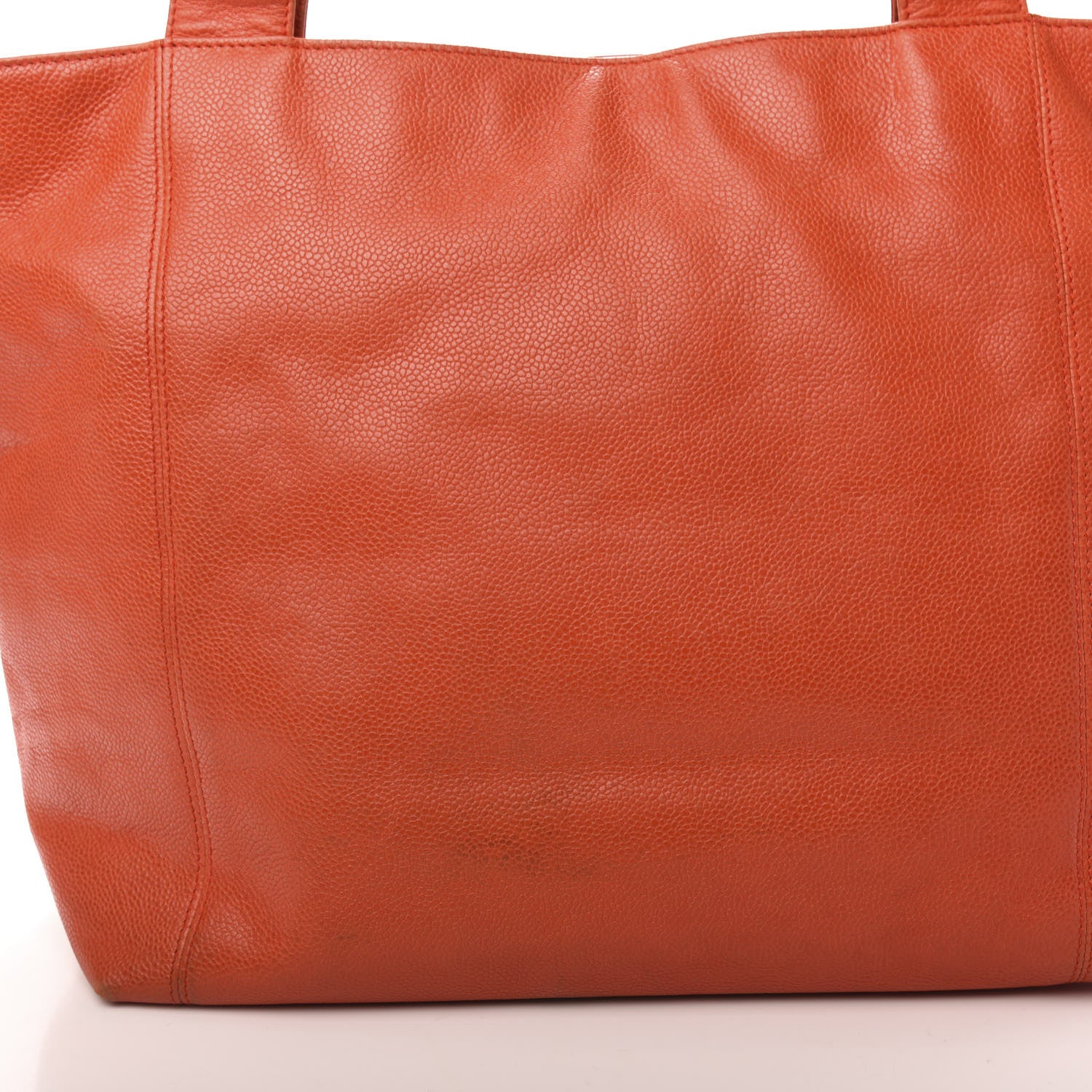 Chanel Caviar CC Tote Orange 14 of 14