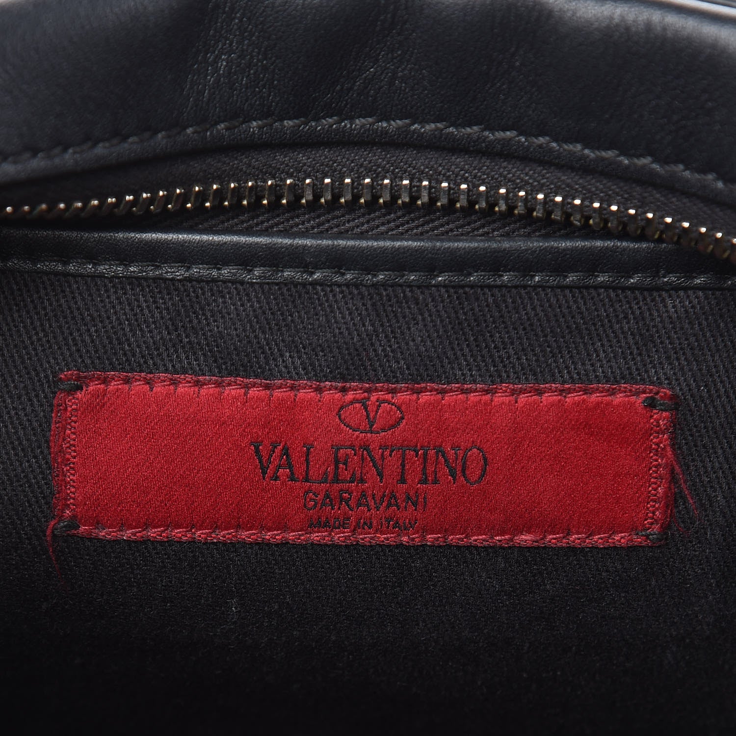Valentino Garavani Calfskin Rockstud Camera Crossbody Bag Black 6 of 11
