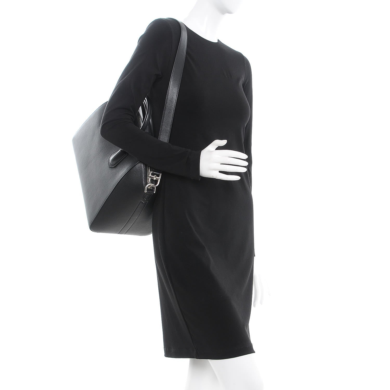 Givenchy Sugar Goatskin Medium Antigona Black 2 of 8