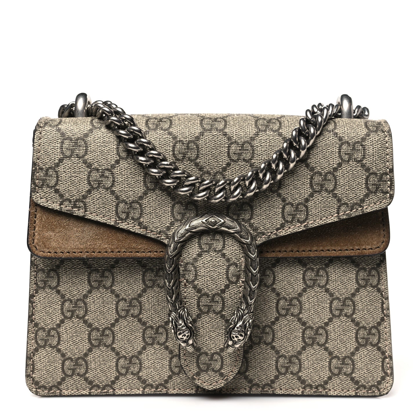 GG Supreme Monogram Mini Dionysus Shoulder Bag Taupe