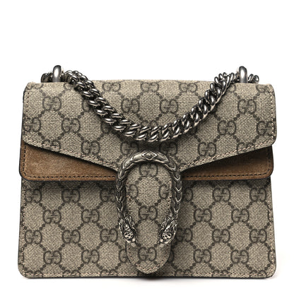 Gucci GG Supreme Monogram Mini Dionysus Shoulder Bag Taupe 1 of 12