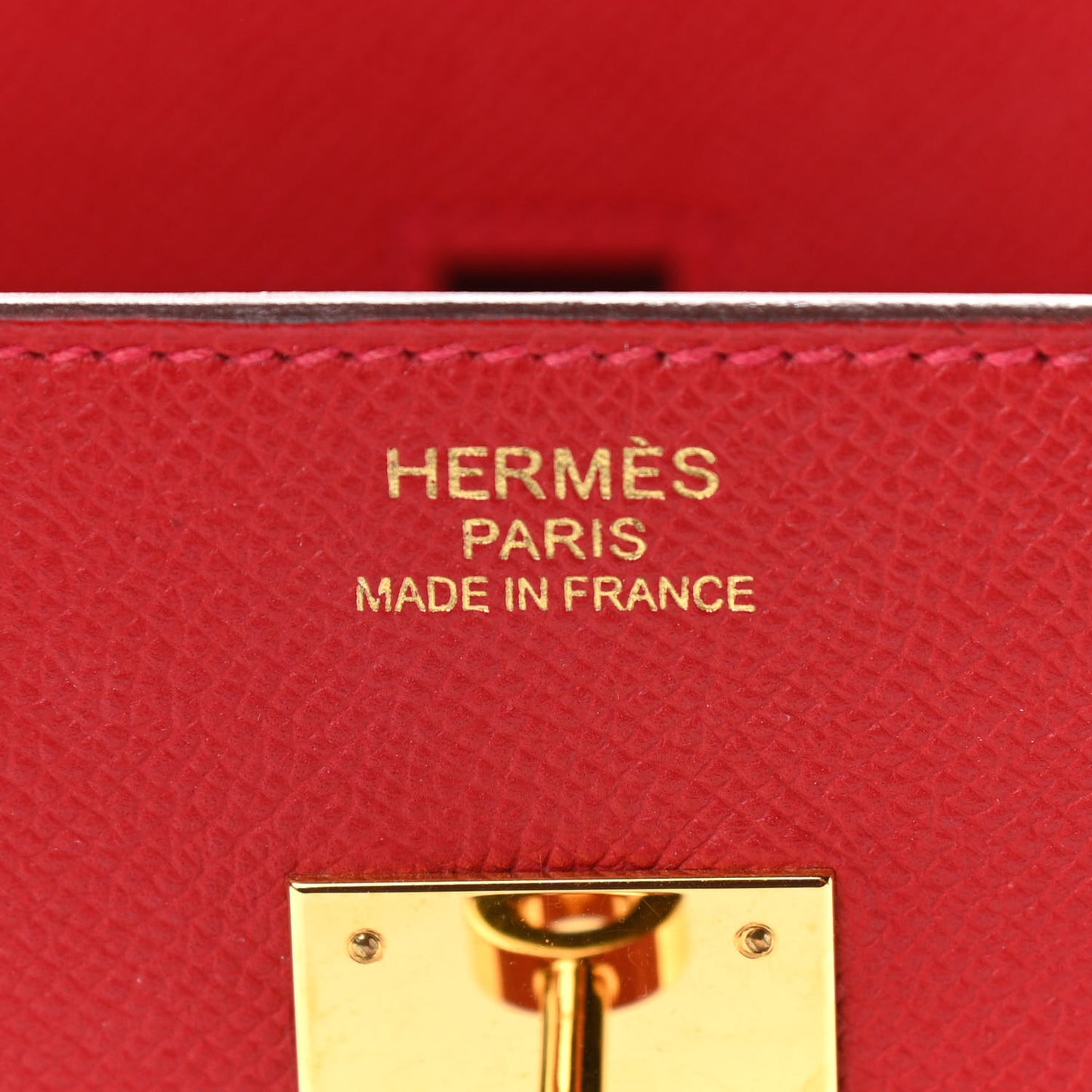 Epsom Birkin 35 Rouge Casaque