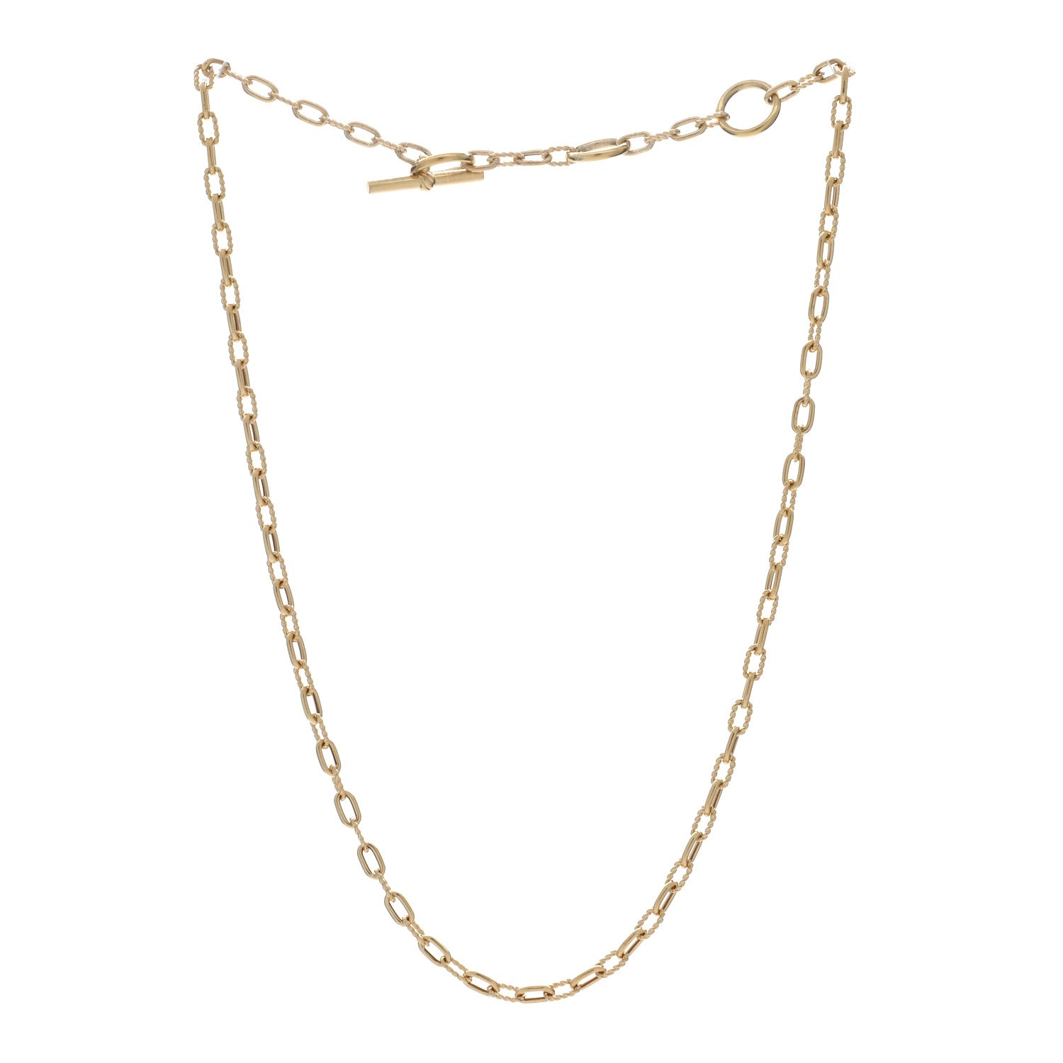 David Yurman 18K Yellow Gold 3mm Madison Three Ring Chain Necklace 2 of 4