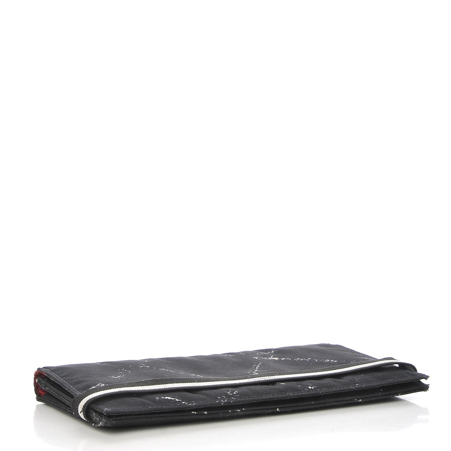 Nylon Travel Flap Wallet Black