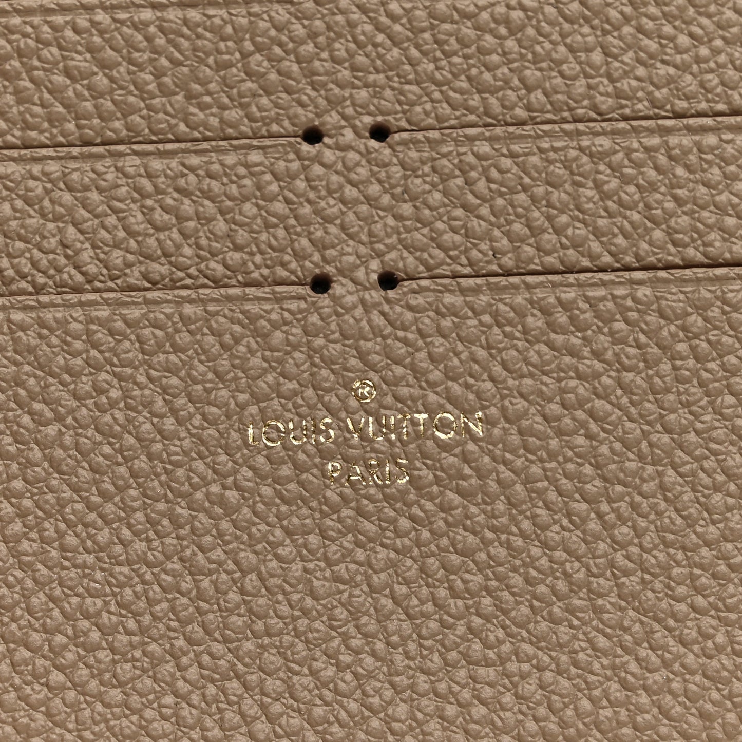 Calfskin Felicie Chain Wallet Card Holder Insert Tourterelle
