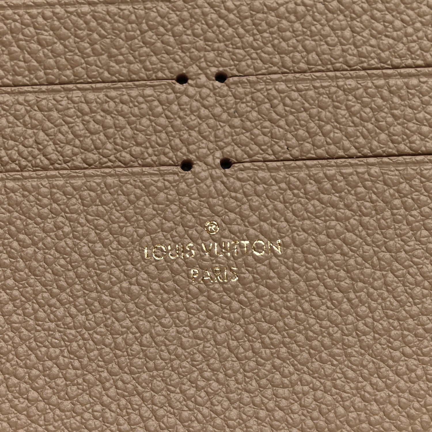 Louis Vuitton Calfskin Felicie Chain Wallet Card Holder Insert Tourterelle 6 of 6