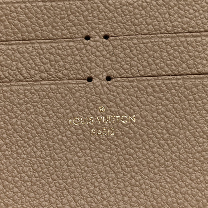 Louis Vuitton Calfskin Felicie Chain Wallet Card Holder Insert Tourterelle 6 of 6